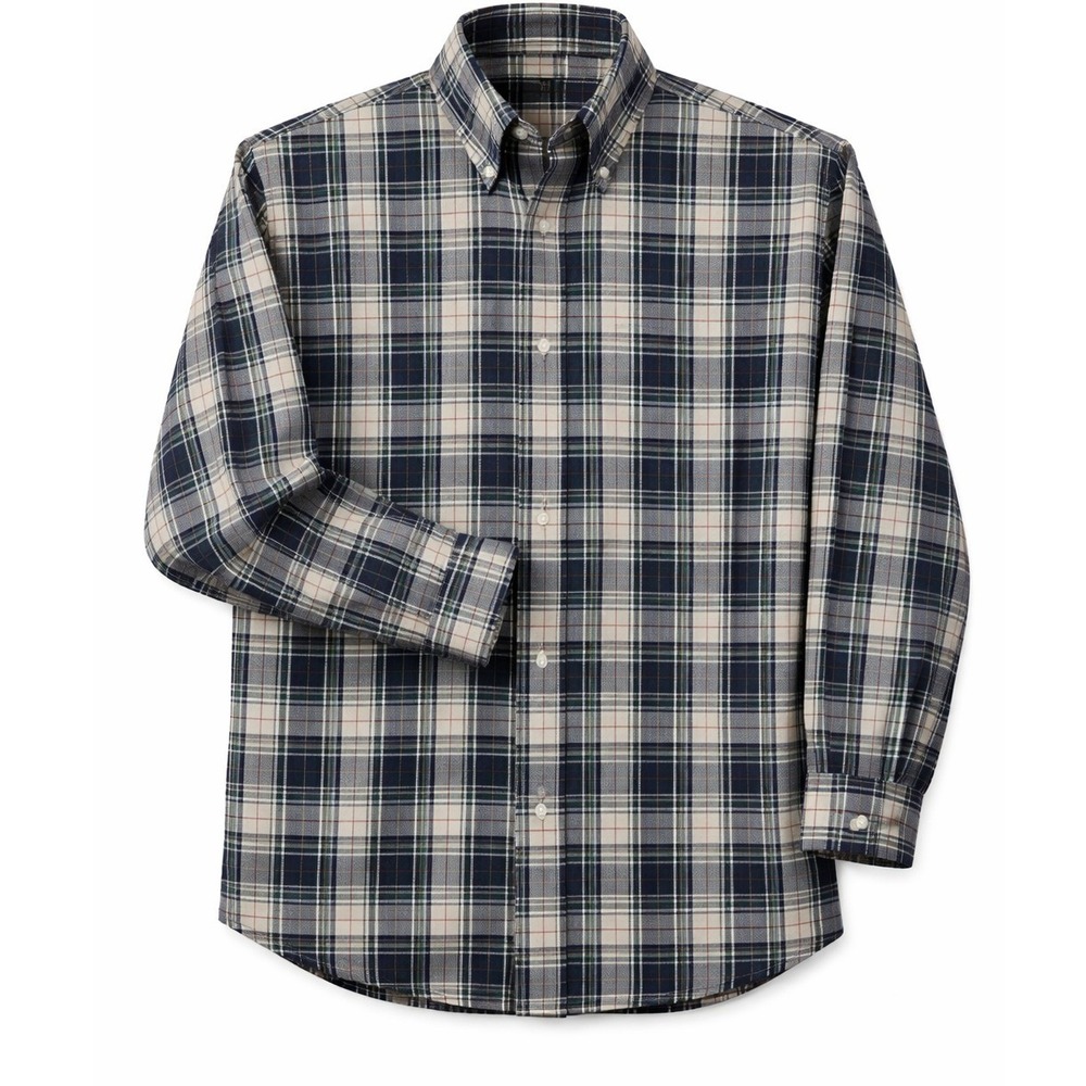 Eddie Bauer Mens Plaid Button Down Shirt‎ 100% Cotton Casual Outdoor Small